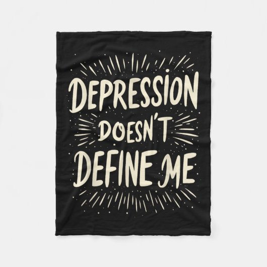 Selbstmordbewusstsein Depression Angst Geistesgesu Fleecedecke (Vorderseite)