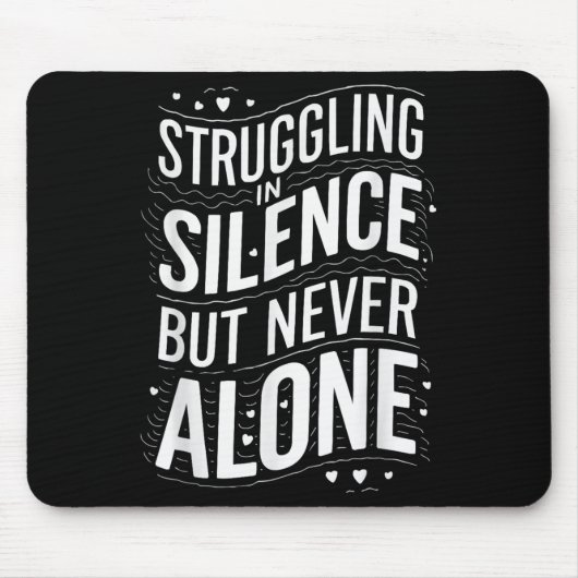 Selbstmordbewusstsein Depression Angst Geistesgesu Mousepad (Vorne)