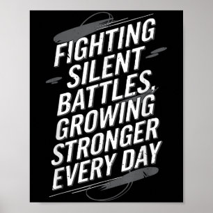 Selbstmordbewusstsein Depression Angst Geistesgesu Poster
