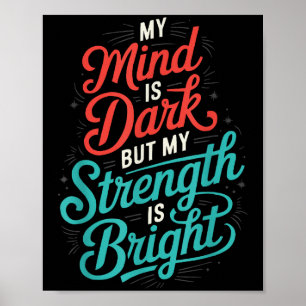 Selbstmordbewusstsein Depression Angst Geistesgesu Poster