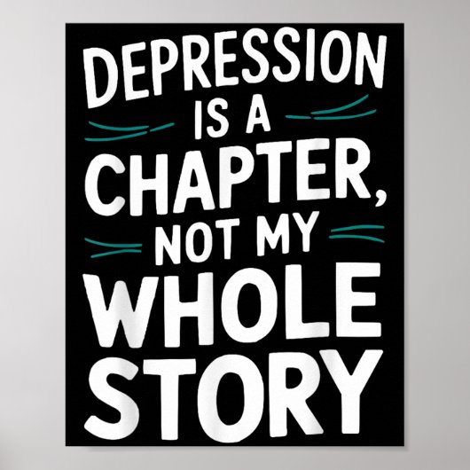 Selbstmordbewusstsein Depression Angst Geistesgesu Poster (Vorne)
