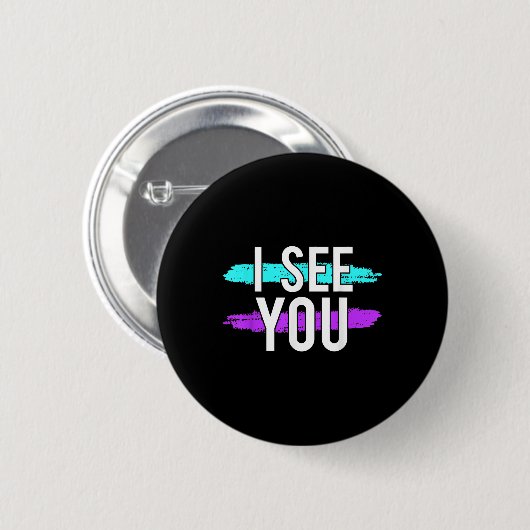 Selbstmordbewusstsein Design Geschenk sehe ich Sie Button (Vorne & Hinten)