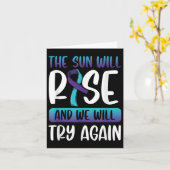Selbstmordbewusstsein _die Sonne wird aufsteigen u Karte (Gelbe Blume)
