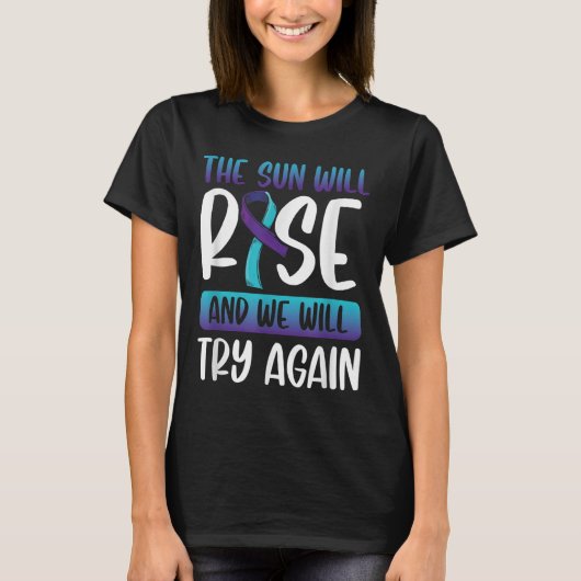 Selbstmordbewusstsein _die Sonne wird aufsteigen u T-Shirt (Vorderseite)