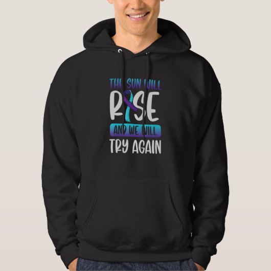 Selbstmordbewusstsein Die Sonne wird aufsteigen, w Hoodie (Vorderseite)