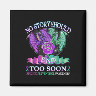 Selbstmordbewusstsein Dragon Shirt Keine Geschicht Magnet