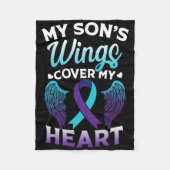 Selbstmordbewusstsein Erinnerung an das Herz des S Fleecedecke (Vorderseite)