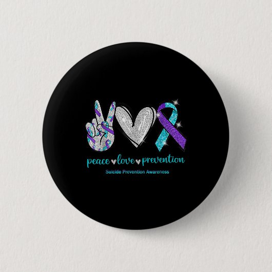 Selbstmordbewusstsein Friedensverhütung Liebe 1 Button (Vorderseite)