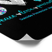 Selbstmordbewusstsein Friedensverhütung Liebe 1 Poster (Ecke)