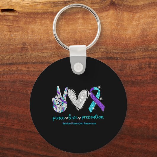 Selbstmordbewusstsein Friedensverhütung Liebe 1 Schlüsselanhänger (Vorderseite)
