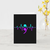 Selbstmordbewusstsein Heartbeat Unterstützung G Karte (Gelbe Blume)