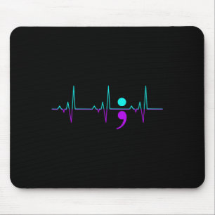 Selbstmordbewusstsein Heartbeat Unterstützung G Mousepad