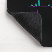 Selbstmordbewusstsein Heartbeat Unterstützung G Mousepad (Ecke)