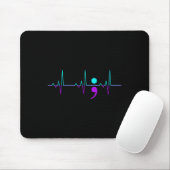 Selbstmordbewusstsein Heartbeat Unterstützung G Mousepad (Mit Mouse)