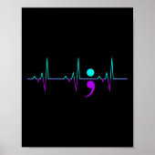 Selbstmordbewusstsein Heartbeat Unterstützung G Poster (Vorne)