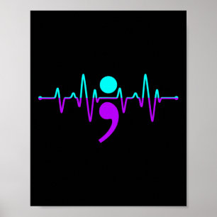 Selbstmordbewusstsein Heartbeat Unterstützung G Poster