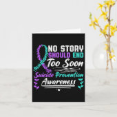 Selbstmordbewusstsein - Keine Geschichte sollte zu Karte (Gelbe Blume)