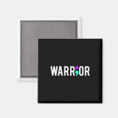 Selbstmordbewusstsein Krieger Design Geschenk für Magnet (Vorderseite/Rückseite)