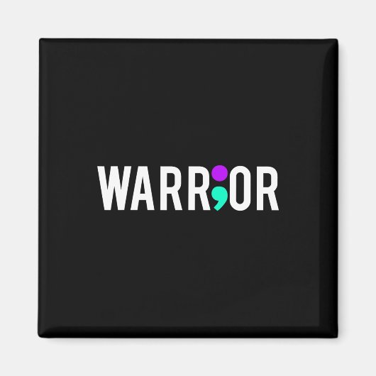 Selbstmordbewusstsein Krieger Design Geschenk für Magnet (Vorne)