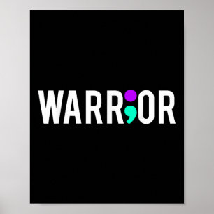 Selbstmordbewusstsein Krieger Design Geschenk für  Poster