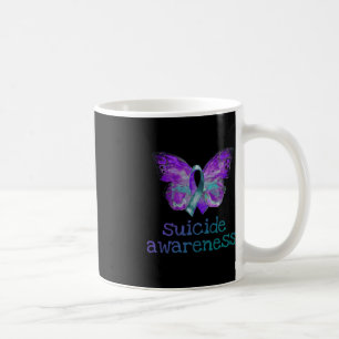 Selbstmordbewusstsein Lila Aquamariner Schmetterli Kaffeetasse