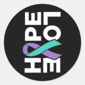 Selbstmordbewusstsein - Prävention der Liebe von S Runder Aufkleber (Vorderseite)