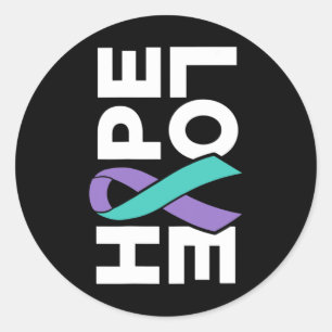 Selbstmordbewusstsein - Prävention der Liebe von S Runder Aufkleber