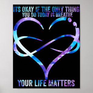Selbstmordbewusstsein Prävention Ihr Leben zählt Poster