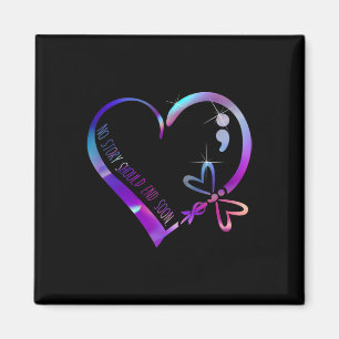 Selbstmordbewusstsein Ribbon Mental Health Positiv Magnet