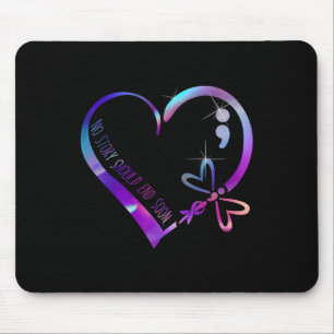 Selbstmordbewusstsein Ribbon Mental Health Positiv Mousepad