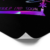 Selbstmordbewusstsein Ribbon Mental Health Positiv Poster (Ecke)