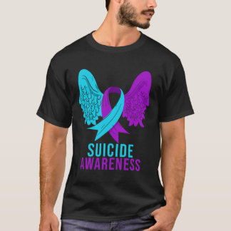 Selbstmordbewusstsein Ribbon Psychische Gesundheit T-Shirt