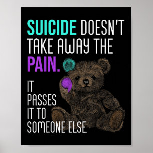 Selbstmordbewusstsein Semikolon Psychische Gesundh Poster