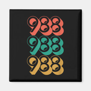 Selbstmordbewusstsein - Shirt 988 - Suizidpräventi Magnet