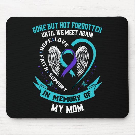 Selbstmordbewusstsein Shirt Mama verschwunden, abe Mousepad (Vorne)