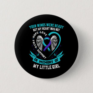 Selbstmordbewusstsein Shirt Tochter Kleine Mädchen Button