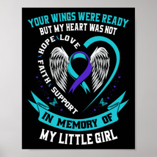 Selbstmordbewusstsein Shirt Tochter Kleine Mädchen Poster