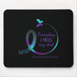 Selbstmordbewusstsein Shirt Vater Liebe Erinnerung Mousepad