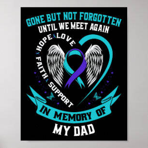 Selbstmordbewusstsein Shirt Vater verschwunden, ab Poster