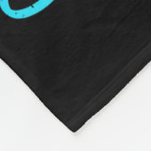 Selbstmordbewusstsein Teal & Lila Band Suprt G Fleecedecke (Ecke)