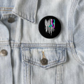 Selbstmordbewusstsein US-amerikanischer Flaggen Ps Button (Beispiel)