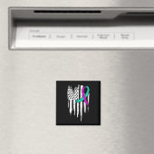 Selbstmordbewusstsein US-amerikanischer Flaggen Ps Magnet (In Situ (Geschirrspüler))