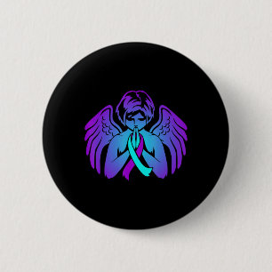 Selbstmordbewusstsein Wings Angel Ribbon Happy Sup Button