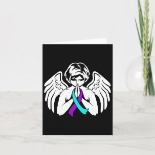 Selbstmordbewusstsein Wings Angel Ribbon Happy Sup Karte
