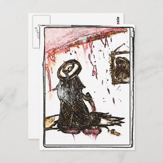 selbstmörderisch postkarte (Vorne/Hinten)