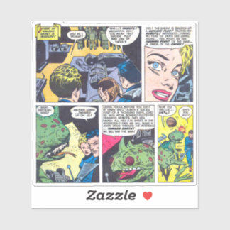 Selbstmordflotte, die von furchtlosen Roboter-Comi Aufkleber