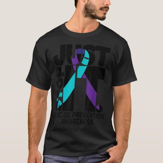 Selbstmordgefälligkeit Prävention schwarzer Text T-Shirt (Vorderseite)
