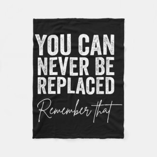 Selbstmordgefälligkeit Sie können nie ersetzt werd Fleecedecke