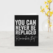 Selbstmordgefälligkeit Sie können nie ersetzt werd Karte (Gelbe Blume)