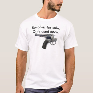 Selbstmordgewehr, Revolver für Verkauf. Nur einma T-Shirt